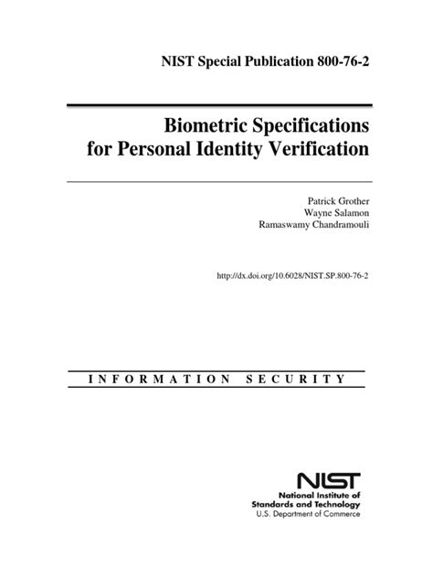 nist biometric specs